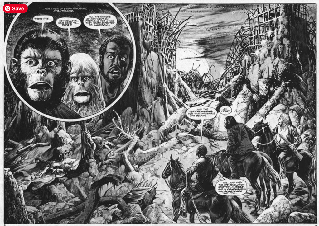 Alfredo Alcala Planet of the Apes Art