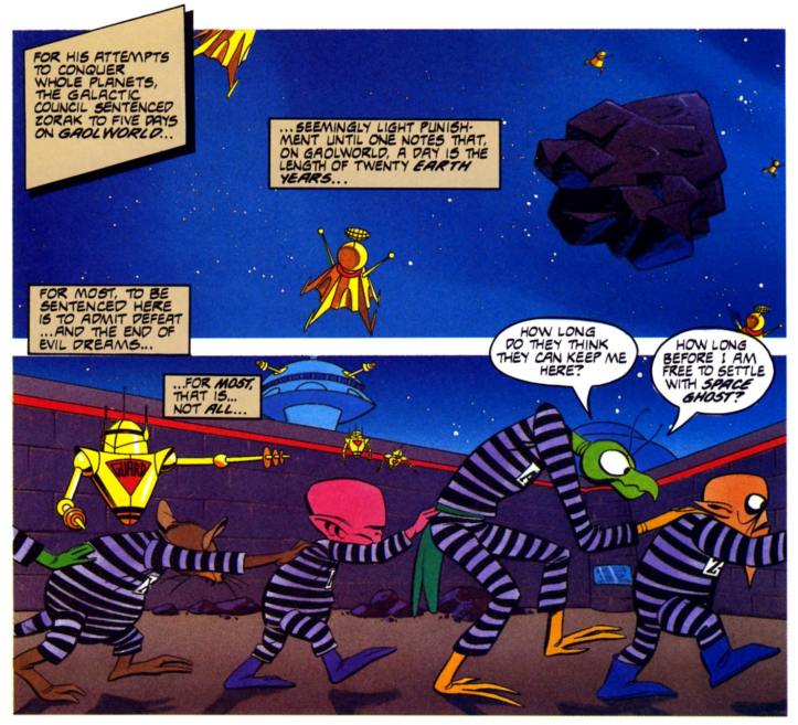 Space Ghost enemies on Gaolworld