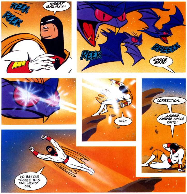 Space Ghost vs Giant Space Bats