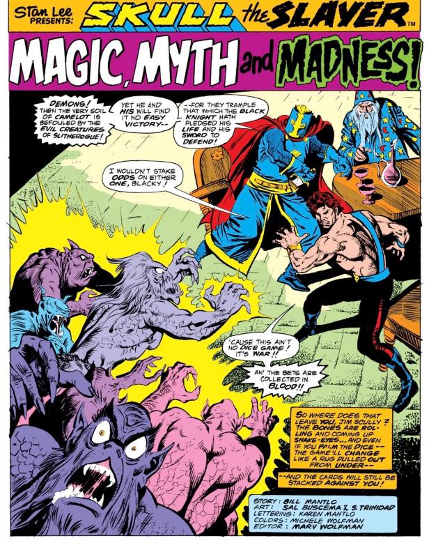 Skull The Slayer Marvel Comics Art